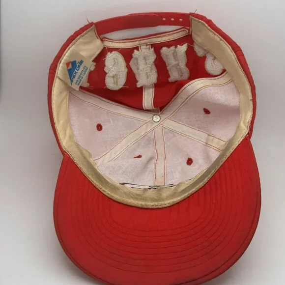 Vintage Apex One San Francisco 49ers NFL Hat Cap Red Gold OSFA Snapback